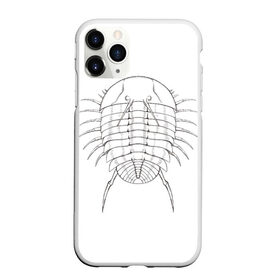 Чехол для iPhone 11 Pro Max матовый с принтом трилобит агрессивный в Новосибирске, Силикон |  | Тематика изображения на принте: агрессия | доисторические животные | жуткие животные | насекомые | палеонтология | трилобиты