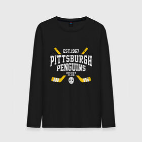 Мужской лонгслив хлопок с принтом Pittsburgh Penguins в Новосибирске, 100% хлопок |  | Тематика изображения на принте: hockey | nhl | penguins | pittsburg | pittsburgh | pittsburgh penguins | usa | нхл | пингвинз | питтсбург | питтсбург пингвинз | спорт | сша | хоккей | шайба