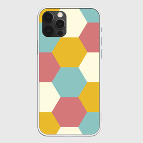 Чехол для iPhone 12 Pro Max с принтом Разноцветные узоры в Новосибирске, Силикон |  | геометрия | разноцветный | спорт | узоры | фигура | футбол | шестиугольники