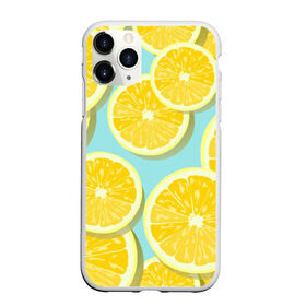 Чехол для iPhone 11 Pro Max матовый с принтом лимончики в Новосибирске, Силикон |  | Тематика изображения на принте: еда | лимон | фрукты | цитрусы