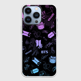 Чехол для iPhone 13 Pro с принтом BTS в Новосибирске,  |  | bangtan boys | big hit | bts | bts army | j hope | jimin | jin | jungkook | k pop | kpop | love yourself | map of the soul | rm | suga | v | wings | автограф | бтс | к поп