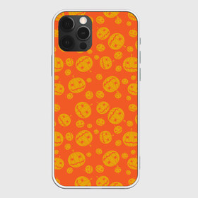 Чехол для iPhone 12 Pro Max с принтом Helloween Pumpkin - Хеллоуин в Новосибирске, Силикон |  | helloween | orange | pumpkin | оранжевый | тыквы | хеллоуин