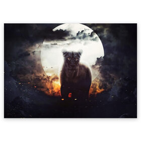 Поздравительная открытка с принтом Львица в Новосибирске, 100% бумага | плотность бумаги 280 г/м2, матовая, на обратной стороне линовка и место для марки
 | Тематика изображения на принте: cat | kitten | kitty | lion | pet | tiger | арт | взгляд | животные | кот | котёнок | коты | котятки | котятушки | кошечки | кошка | кошки | лев | мордочка | тигр