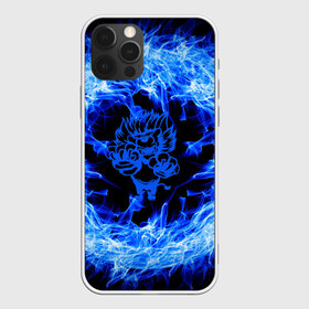 Чехол для iPhone 12 Pro Max с принтом Лев в синем пламени в Новосибирске, Силикон |  | lion | лев | огонь | пламя | синий