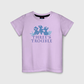 Детская футболка хлопок с принтом Threes Trouble в Новосибирске, 100% хлопок | круглый вырез горловины, полуприлегающий силуэт, длина до линии бедер | brave | merida | pixar | vdzabma | мерида | пиксар | храбрая | храбрая сердцем