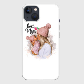 Чехол для iPhone 13 с принтом Best Mom в Новосибирске,  |  | Тематика изображения на принте: 2021 | best mom | mom | беременность | доченька | дочка | дочке | лучшая мама | люблю маму | любовь | мама | маме | мамочка | мамочке | мамуле | мамуля | пузожитель | рождение ребенка | самая лучшая мама | семья
