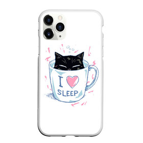 Чехол для iPhone 11 Pro Max матовый с принтом Я Люблю Спать в Новосибирске, Силикон |  | Тематика изображения на принте: cat | cats | coffee | i | love | nekoffee | night | sleep | вечер | жарко | зима | кот | котенок | котик | котэ | котяра | котята | кофе | кошка | люблю | любовь | нежное | нежный | ночь | сон | спать | тепло | холод | холодно | я