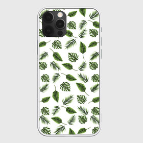 Чехол для iPhone 12 Pro Max с принтом папоротник в Новосибирске, Силикон |  | Тематика изображения на принте: paporotnik | абстракция | зеленый | лето | листья | пляж | простота | узор