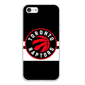 Чехол для iPhone 5/5S матовый с принтом TORONTO RAPTORS в Новосибирске, Силикон | Область печати: задняя сторона чехла, без боковых панелей | basketball | canada | logo | nba | raptors | sport | team | toronto | usa | баскетбол | канада | логотип | мяч | нба | полосы | рэпторс | спорт | сша | торонто | черный