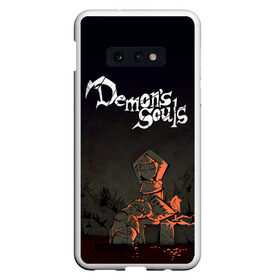 Чехол для Samsung S10E с принтом Demons souls в Новосибирске, Силикон | Область печати: задняя сторона чехла, без боковых панелей | dark souls | demon souls | demons souls | demons souls remastered | git gud | гит гуд | дарк соулз | демон соулз