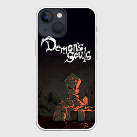 Чехол для iPhone 13 mini с принтом Demons souls в Новосибирске,  |  | dark souls | demon souls | demons souls | demons souls remastered | git gud | гит гуд | дарк соулз | демон соулз