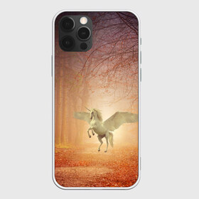 Чехол для iPhone 12 Pro Max с принтом Единорог в Новосибирске, Силикон |  | Тематика изображения на принте: единорог | единороги | животное | животные | кони | конь | крылья | крыльями | лес | лесной | лесные | лошади | лошадь | осенний | осень | пигас | пигасы