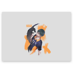 Поздравительная открытка с принтом Кагеяма Тобио в Новосибирске, 100% бумага | плотность бумаги 280 г/м2, матовая, на обратной стороне линовка и место для марки
 | anime | haikyu | haikyuu | hinata | karasuno | kei | nekoma | nishinoya | satori | tobio | yu | аниме | волейбол | волейбол аниме | кей | нишиноя ю | сатори | спорт | тобио | хината