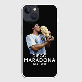 Чехол для iPhone 13 с принтом Diego Maradona в Новосибирске,  |  | 10 | 1960 | 2020 | argentina | barcelona | diego | football | legend | leo | lionel | maradona | messi | retro | rip | soccer | аргентина | барселона | бога | диего | легенда | лионель | марадона | месси | мяч | ретро | рука | форма | футбол