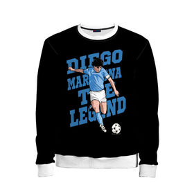 Детский свитшот 3D с принтом Diego Maradona в Новосибирске, 100% полиэстер | свободная посадка, прямой крой, мягкая тканевая резинка на рукавах и понизу свитшота | 10 | 1960 | 2020 | argentina | barcelona | diego | football | legend | leo | lionel | maradona | messi | retro | rip | soccer | аргентина | барселона | бога | диего | легенда | лионель | марадона | месси | мяч | ретро | рука | форма | футбол