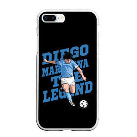 Чехол для iPhone 7Plus/8 Plus матовый с принтом Diego Maradona в Новосибирске, Силикон | Область печати: задняя сторона чехла, без боковых панелей | Тематика изображения на принте: 10 | 1960 | 2020 | argentina | barcelona | diego | football | legend | leo | lionel | maradona | messi | retro | rip | soccer | аргентина | барселона | бога | диего | легенда | лионель | марадона | месси | мяч | ретро | рука | форма | футбол