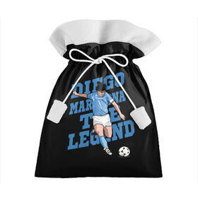 Подарочный 3D мешок с принтом Diego Maradona в Новосибирске, 100% полиэстер | Размер: 29*39 см | Тематика изображения на принте: 10 | 1960 | 2020 | argentina | barcelona | diego | football | legend | leo | lionel | maradona | messi | retro | rip | soccer | аргентина | барселона | бога | диего | легенда | лионель | марадона | месси | мяч | ретро | рука | форма | футбол