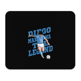 Коврик для мышки прямоугольный с принтом Diego Maradona в Новосибирске, натуральный каучук | размер 230 х 185 мм; запечатка лицевой стороны | 10 | 1960 | 2020 | argentina | barcelona | diego | football | legend | leo | lionel | maradona | messi | retro | rip | soccer | аргентина | барселона | бога | диего | легенда | лионель | марадона | месси | мяч | ретро | рука | форма | футбол