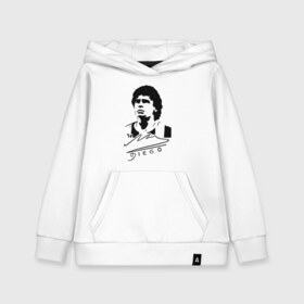 Детская толстовка хлопок с принтом Diego Maradona в Новосибирске, 100% хлопок | Круглый горловой вырез, эластичные манжеты, пояс, капюшен | 10 | 1960 | 2020 | argentina | barcelona | diego | football | legend | leo | lionel | maradona | messi | retro | rip | soccer | автограф | аргентина | барселона | бога | диего | легенда | лионель | марадона | месси | мяч | ретро | роспись | р