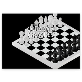 Поздравительная открытка с принтом Ход Королевы в Новосибирске, 100% бумага | плотность бумаги 280 г/м2, матовая, на обратной стороне линовка и место для марки
 | beth harmon | chess | queens gambit | the queens gambit | аня тейлор джой | бет хармон | нетфликс | ход королевы | шахматы