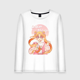 Женский лонгслив хлопок с принтом Sailor Moon Coffee в Новосибирске, 100% хлопок |  | anime | animegirl | cute | kavai | kavaii | madara | manga | sailor | sailorchibimoon | sailorjupiter | sailormars | sailormercury | sailormoon | sailormooncrystal | sailorvenus | usagi | usagitsukino | аниме | анимесейлормун | каваи | сейлормун