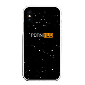 Чехол для iPhone XS Max матовый с принтом Pornhub в Новосибирске, Силикон | Область печати: задняя сторона чехла, без боковых панелей | Тематика изображения на принте: black | черный
