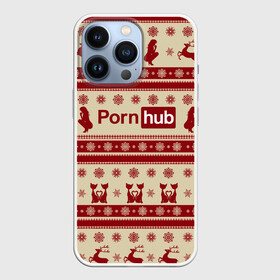 Чехол для iPhone 13 Pro с принтом Pornhub(Новый год) в Новосибирске,  |  | год | новый | рождественскую коллекцию