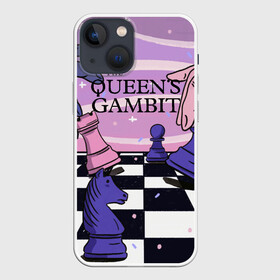 Чехол для iPhone 13 mini с принтом The Queens Gambit в Новосибирске,  |  | beth harmon | chess | queens gambit | the queens gambit | аня тейлор джой | бет хармон | нетфликс | ход королевы | шахматы