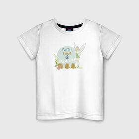 Детская футболка хлопок с принтом Pixie & Dust в Новосибирске, 100% хлопок | круглый вырез горловины, полуприлегающий силуэт, длина до линии бедер | Тематика изображения на принте: peter pan | tink | tinker bell | динь | динь диинь | питер пен | питер пэн