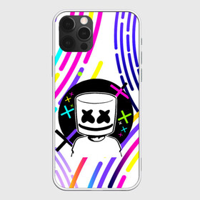 Чехол для iPhone 12 Pro с принтом MARSHMELLO в Новосибирске, силикон | область печати: задняя сторона чехла, без боковых панелей | fortnite | game. | marshmello | music | маршмелло | маршмело | музыка | фортнайт