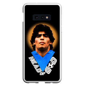 Чехол для Samsung S10E с принтом Diego Maradona в Новосибирске, Силикон | Область печати: задняя сторона чехла, без боковых панелей | diego | diego armando maradona | legend | maradona | аргентина | диего | король | легенда | марадона | нападающий | полузащитник | футбол | футболист