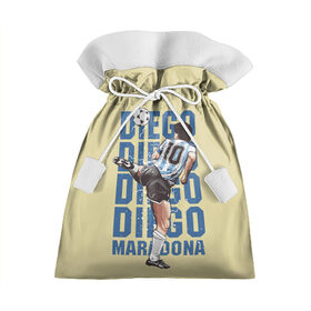 Подарочный 3D мешок с принтом Diego Diego в Новосибирске, 100% полиэстер | Размер: 29*39 см | Тематика изображения на принте: 10 номер | diego | football | maradona | maradonna | арегнтина | бога | диего | марадона | марадонна | ретро | рука | сборная аргентины | футбол | футболист