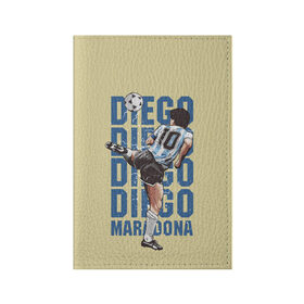 Обложка для паспорта матовая кожа с принтом Diego Diego в Новосибирске, натуральная матовая кожа | размер 19,3 х 13,7 см; прозрачные пластиковые крепления | 10 номер | diego | football | maradona | maradonna | арегнтина | бога | диего | марадона | марадонна | ретро | рука | сборная аргентины | футбол | футболист