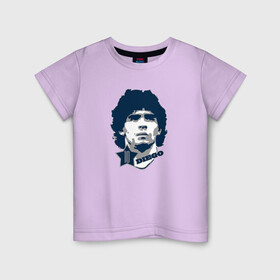 Детская футболка хлопок с принтом Diego 10 в Новосибирске, 100% хлопок | круглый вырез горловины, полуприлегающий силуэт, длина до линии бедер | 10 | el diego | legend | maradona | аргентина | легенда | марадона | форма