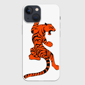 Чехол для iPhone 13 mini с принтом тигр в Новосибирске,  |  | beautiful tiger | tiger | красивый тигр | тигр