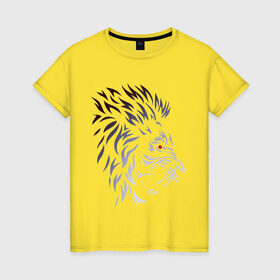 Женская футболка хлопок с принтом знак зодиака Лев в Новосибирске, 100% хлопок | прямой крой, круглый вырез горловины, длина до линии бедер, слегка спущенное плечо | градиент | знаки | зодиака | лев