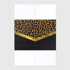 Магнитный плакат 2Х3 с принтом Леопардовый принт в Новосибирске, Полимерный материал с магнитным слоем | 6 деталей размером 9*9 см | success | swagg | блеск | блестки | животнй принт | золотистый | золото | золотой | леопард | леопардовый принт | понты | тигровый