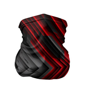 Бандана-труба 3D с принтом Абстракция черно-красный свет в Новосибирске, 100% полиэстер, ткань с особыми свойствами — Activecool | плотность 150‒180 г/м2; хорошо тянется, но сохраняет форму | abstrakitsiia | light | абстракция | полосы | свет | черно красный