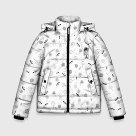 Зимняя куртка для мальчиков 3D с принтом Астронавт и одуванчики в Новосибирске, ткань верха — 100% полиэстер; подклад — 100% полиэстер, утеплитель — 100% полиэстер | длина ниже бедра, удлиненная спинка, воротник стойка и отстегивающийся капюшон. Есть боковые карманы с листочкой на кнопках, утяжки по низу изделия и внутренний карман на молнии. 

Предусмотрены светоотражающий принт на спинке, радужный светоотражающий элемент на пуллере молнии и на резинке для утяжки | Тематика изображения на принте: 