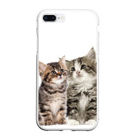 Чехол для iPhone 7Plus/8 Plus матовый с принтом котята в Новосибирске, Силикон | Область печати: задняя сторона чехла, без боковых панелей | cute kittens | kittens | котята | красивые котята | милые котята