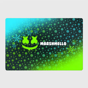 Магнитный плакат 3Х2 с принтом MARSHMELLO - Зимний в Новосибирске, Полимерный материал с магнитным слоем | 6 деталей размером 9*9 см | face | logo | marsh | marshmallow | marshmello | marshmelo | mello | smile | год | лицо | лого | маршмеллов | маршмеллоу | маршмеллу | маршмело | маршмелов | маршмелоу | маска | музыка | новогодний | новый | рожица | символ | смайл