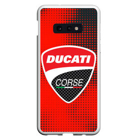 Чехол для Samsung S10E с принтом Ducati Corse (Z) в Новосибирске, Силикон | Область печати: задняя сторона чехла, без боковых панелей | Тематика изображения на принте: audi | audi ag | corse | ducati | ducati corse | ducati motor holding | hypermotard | multistrada | panigale | scrambler | streetfighter | supersport | дукати | массимо борди | мото | фабио тальони