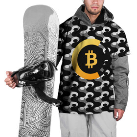 Накидка на куртку 3D с принтом BTC / БИТКОИН (S) в Новосибирске, 100% полиэстер |  | bitcoin | btc | биткоин | валюта | деньги | криптовалюта
