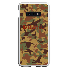 Чехол для Samsung S10E с принтом BATTLEFIELD CAMO (S) в Новосибирске, Силикон | Область печати: задняя сторона чехла, без боковых панелей | action | battlefield | battlefield 5 | battlefield v | dice | electronic arts | game | war | война | игры | солдаты