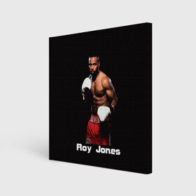 Холст квадратный с принтом Roy Jones в Новосибирске, 100% ПВХ |  | boxer | boxing | great boxer | roy jones | roy jones lettering | roy jones print | бокс | боксер | великий боксер | надпись roy jones | принт roy jones | рой джонс