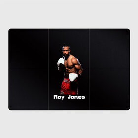 Магнитный плакат 3Х2 с принтом Roy Jones в Новосибирске, Полимерный материал с магнитным слоем | 6 деталей размером 9*9 см | Тематика изображения на принте: boxer | boxing | great boxer | roy jones | roy jones lettering | roy jones print | бокс | боксер | великий боксер | надпись roy jones | принт roy jones | рой джонс