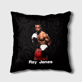 Подушка 3D с принтом Roy Jones в Новосибирске, наволочка – 100% полиэстер, наполнитель – холлофайбер (легкий наполнитель, не вызывает аллергию). | состоит из подушки и наволочки. Наволочка на молнии, легко снимается для стирки | boxer | boxing | great boxer | roy jones | roy jones lettering | roy jones print | бокс | боксер | великий боксер | надпись roy jones | принт roy jones | рой джонс