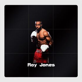 Магнитный плакат 3Х3 с принтом Roy Jones в Новосибирске, Полимерный материал с магнитным слоем | 9 деталей размером 9*9 см | Тематика изображения на принте: boxer | boxing | great boxer | roy jones | roy jones lettering | roy jones print | бокс | боксер | великий боксер | надпись roy jones | принт roy jones | рой джонс