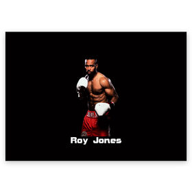 Поздравительная открытка с принтом Roy Jones в Новосибирске, 100% бумага | плотность бумаги 280 г/м2, матовая, на обратной стороне линовка и место для марки
 | boxer | boxing | great boxer | roy jones | roy jones lettering | roy jones print | бокс | боксер | великий боксер | надпись roy jones | принт roy jones | рой джонс