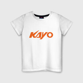 Детская футболка хлопок с принтом KAYO LOGO (Z) в Новосибирске, 100% хлопок | круглый вырез горловины, полуприлегающий силуэт, длина до линии бедер | Тематика изображения на принте: kayo | moto | motorcycle | sport | байк | кайо | мото | мотоциклы | спорт